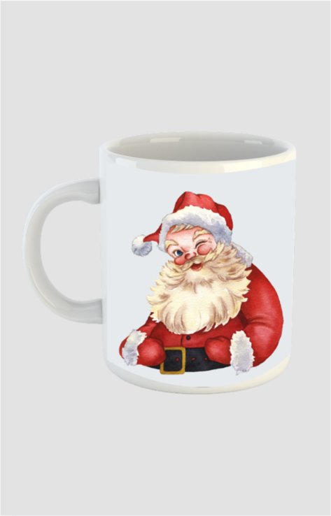 "SANTA MUG" | White | For Christmas Lovers