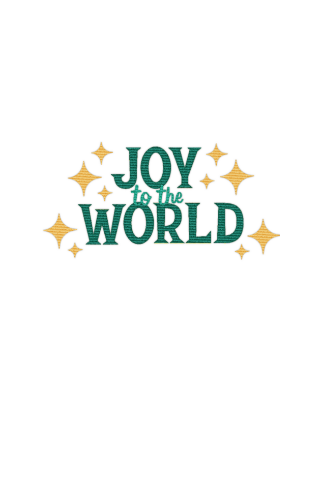 "JOY TO THE WORLD" | Oversized Sweatshirt | Embroidered With Love