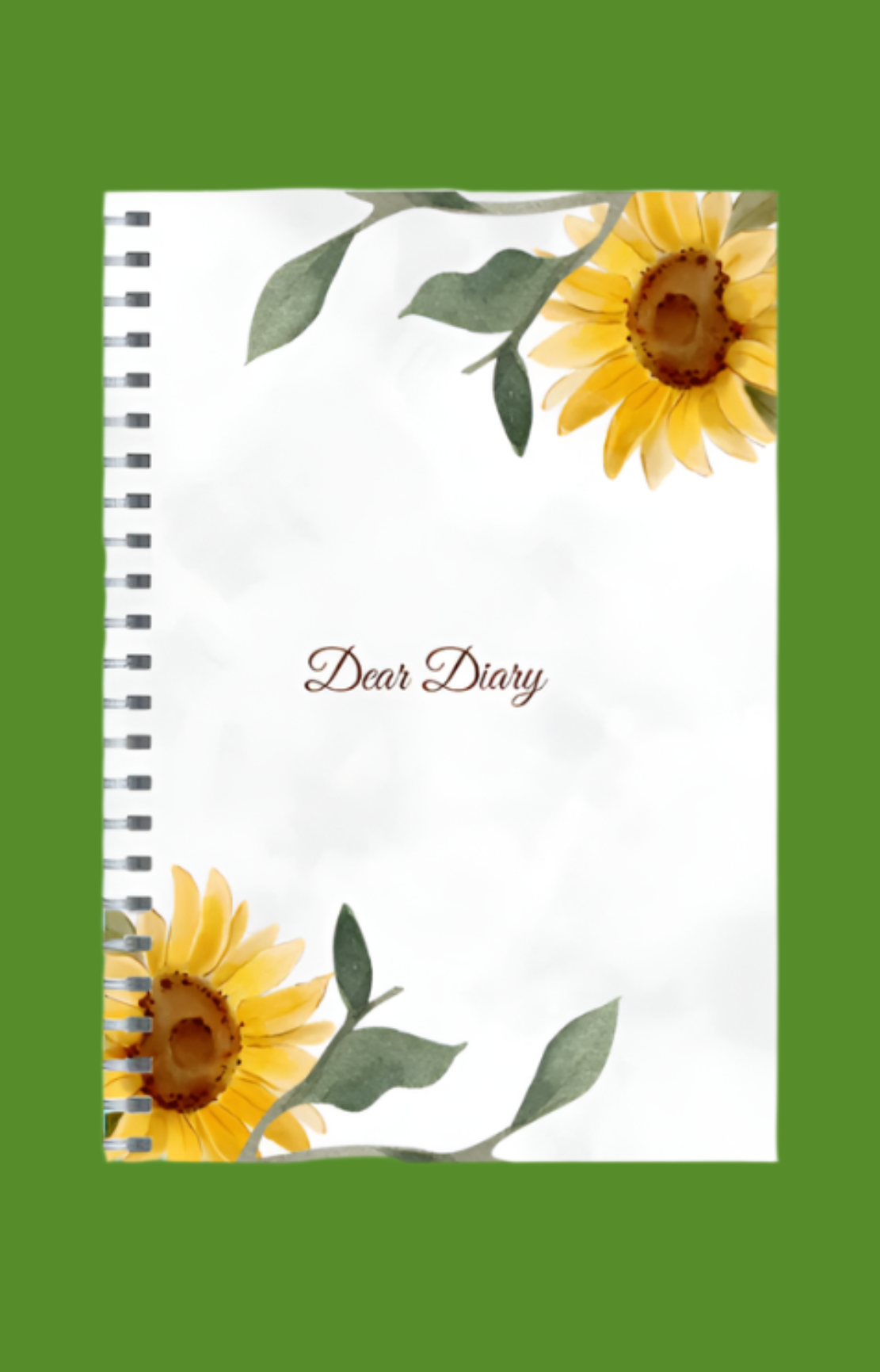 "SUNFLOWERS" | Unruled Journals | For Diary Lovers