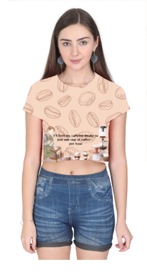 Crop Top For Coffee Lovers