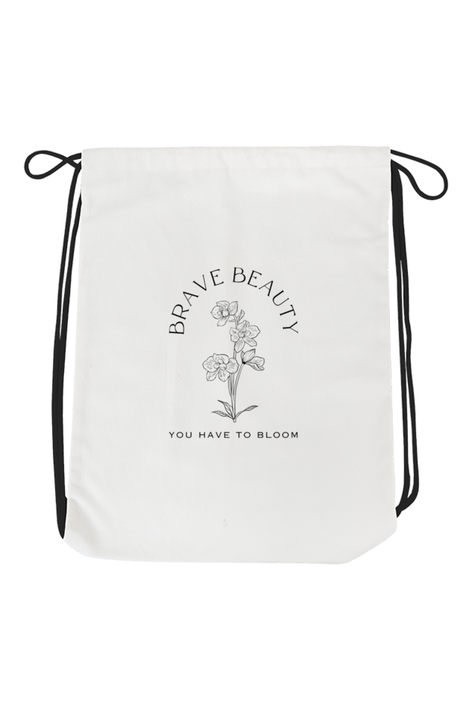 "BRAVE BEAUTY" | Drawstring Bag For Bravest