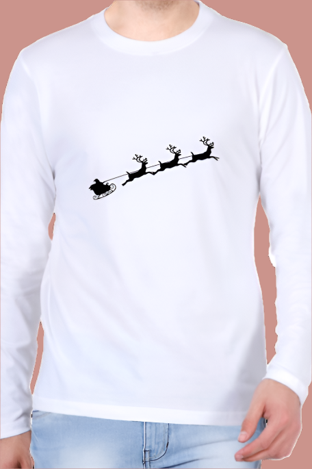 "SANTA'S SLEIGH" | 3D Print | Unisex Full Sleeve T-shirt