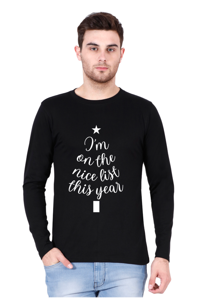 "I AM ON THE NICE LIST THIS YEAR" | Unisex T-shirt | Puff Letter