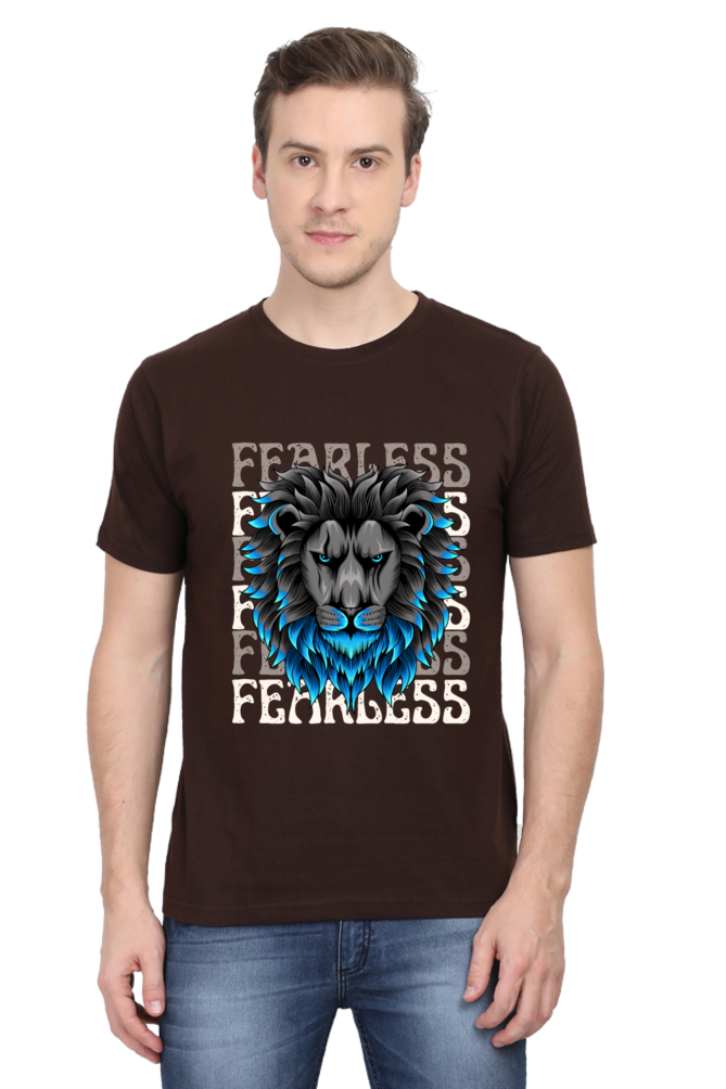 "BLUE LION" Mens Classic T-shirt | Round Neck | Half Sleeves