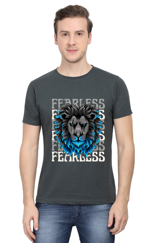 "BLUE LION" Mens Classic T-shirt | Round Neck | Half Sleeves