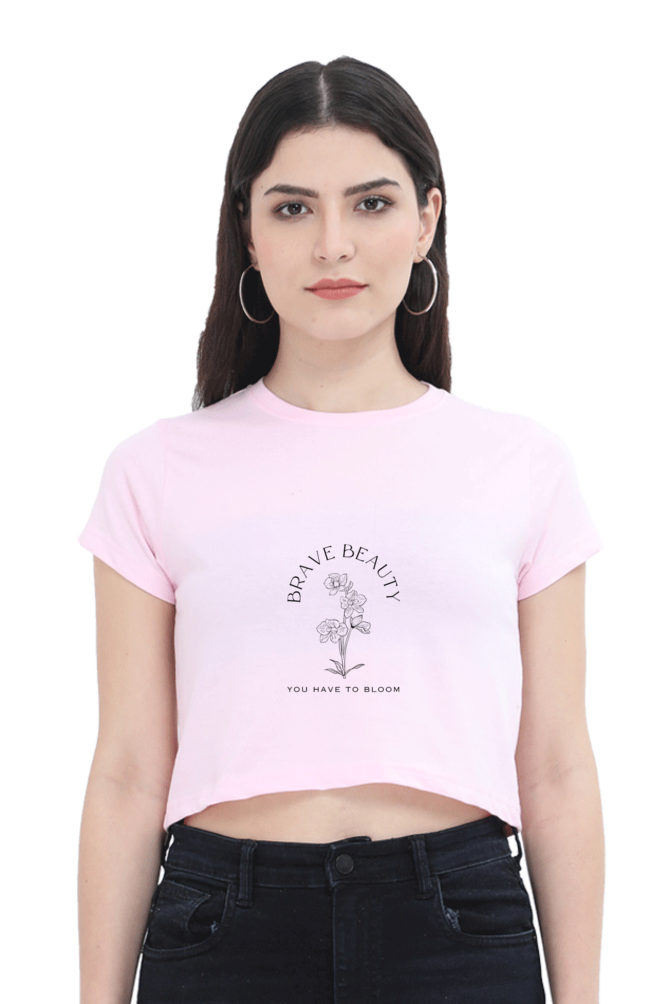 "BRAVE BEAUTY" Crop Top