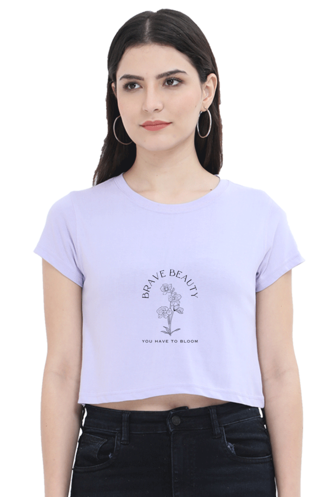 "BRAVE BEAUTY" Crop Top