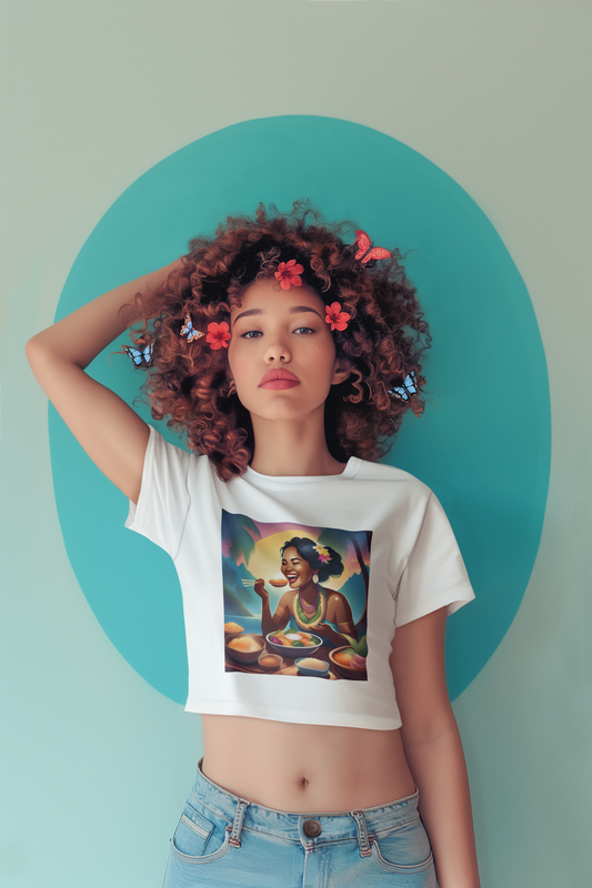 "SNACKING GIRL" | Crop Top For Snacks lovers