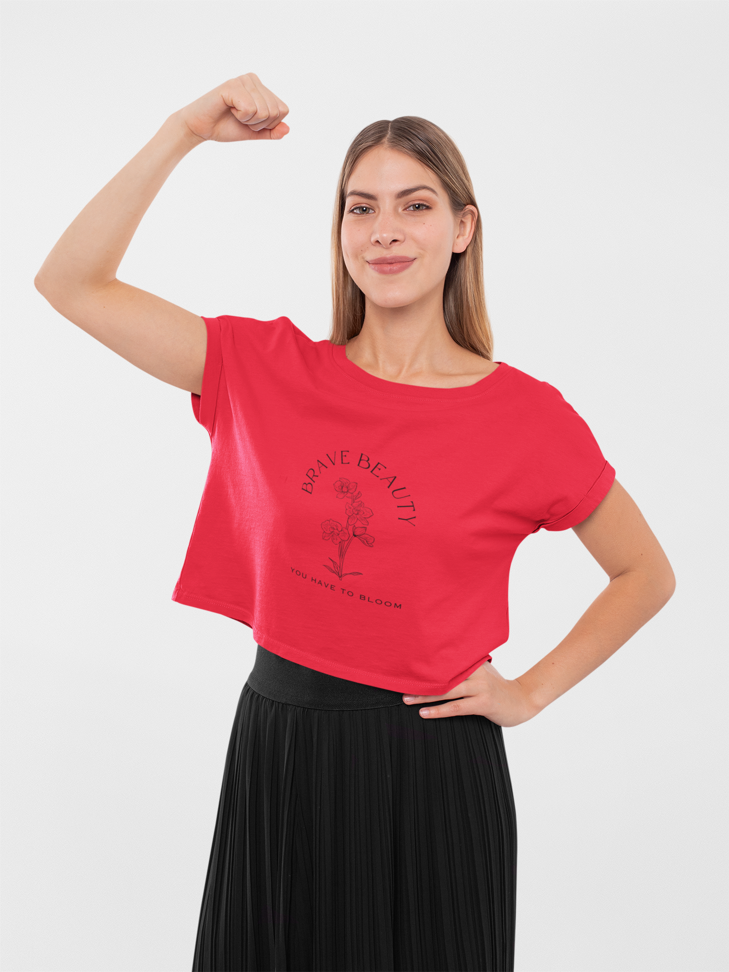 "BRAVE BEAUTY" Crop Top