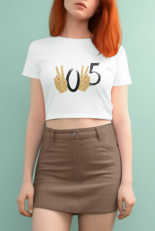 "HAPPY 2025" | Trendy Crop Tops | For Her