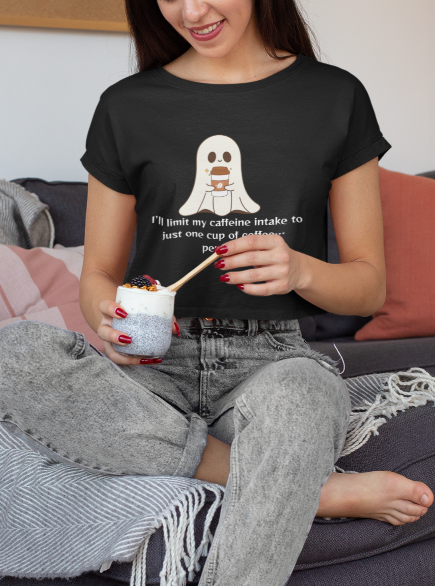 COFFEE GHOST | Crop Tops For Coffee Lovers