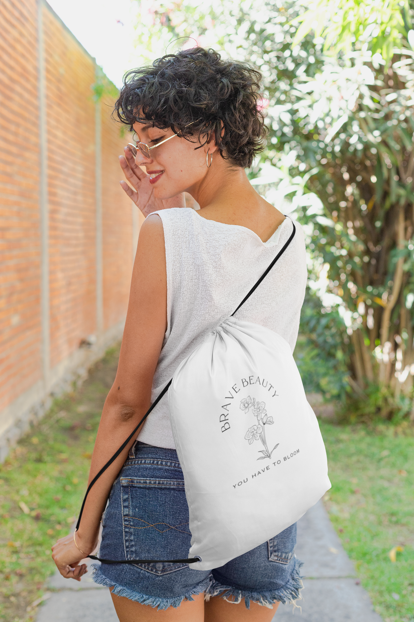 "BRAVE BEAUTY" | Drawstring Bag For Bravest