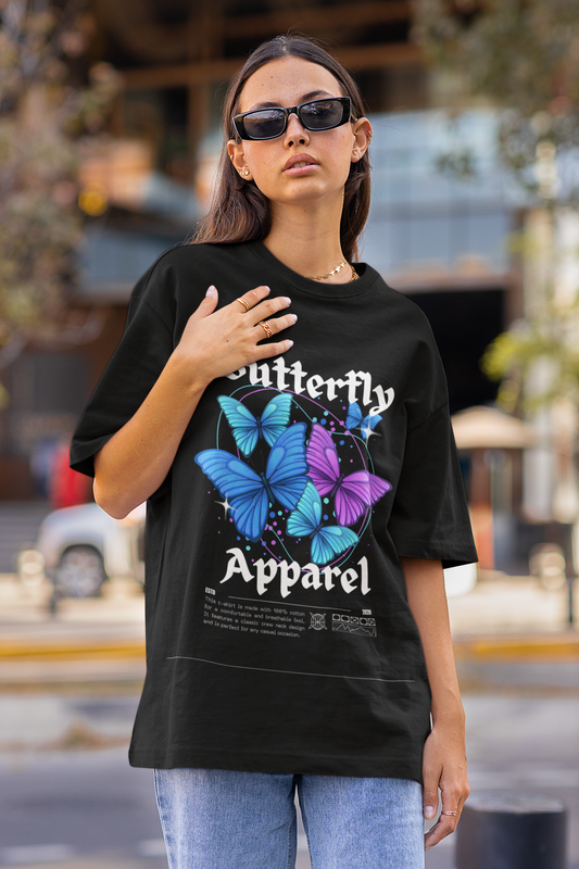 "BUTTERFLY APPAREL" | Terry Tee | Premium