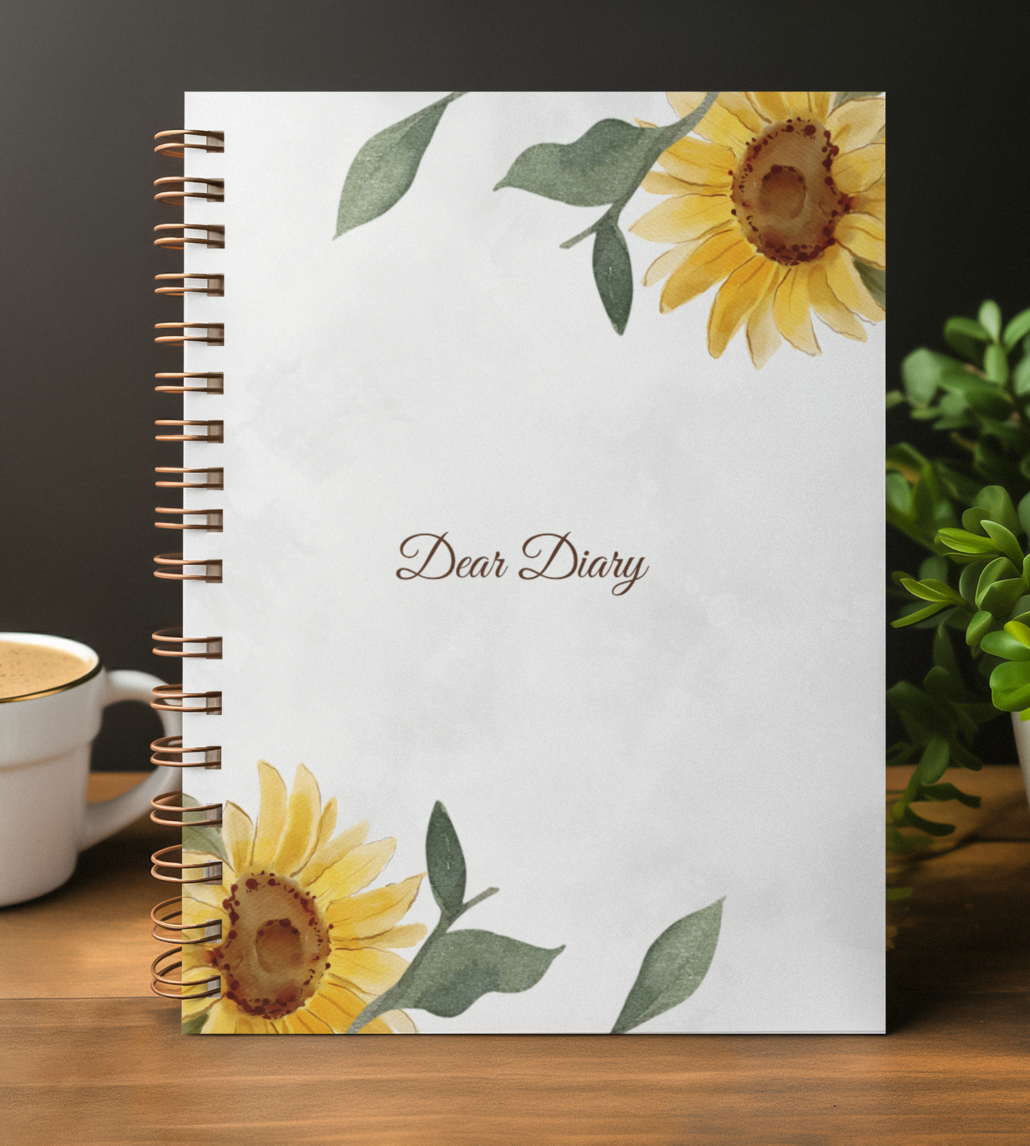 "SUNFLOWERS" | Unruled Journals | For Diary Lovers