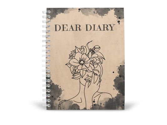 "FLOWER HEAD" | Unruled Journals | For Diary Lovers