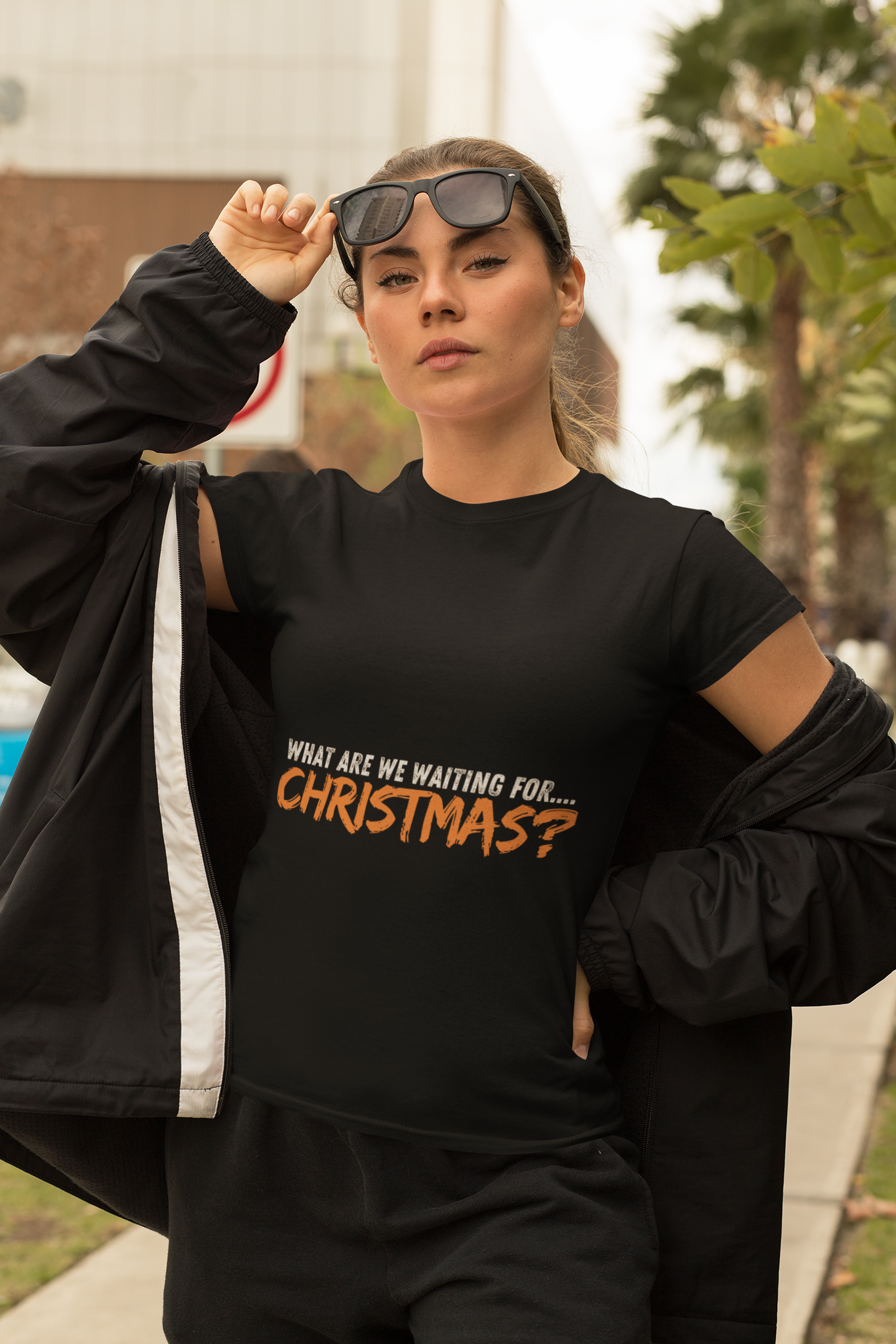 "WHAT ARE WE WAITING FOR... CHRISTMAS?" | Oversized Unisex T-shirt For Bollywood Lovers